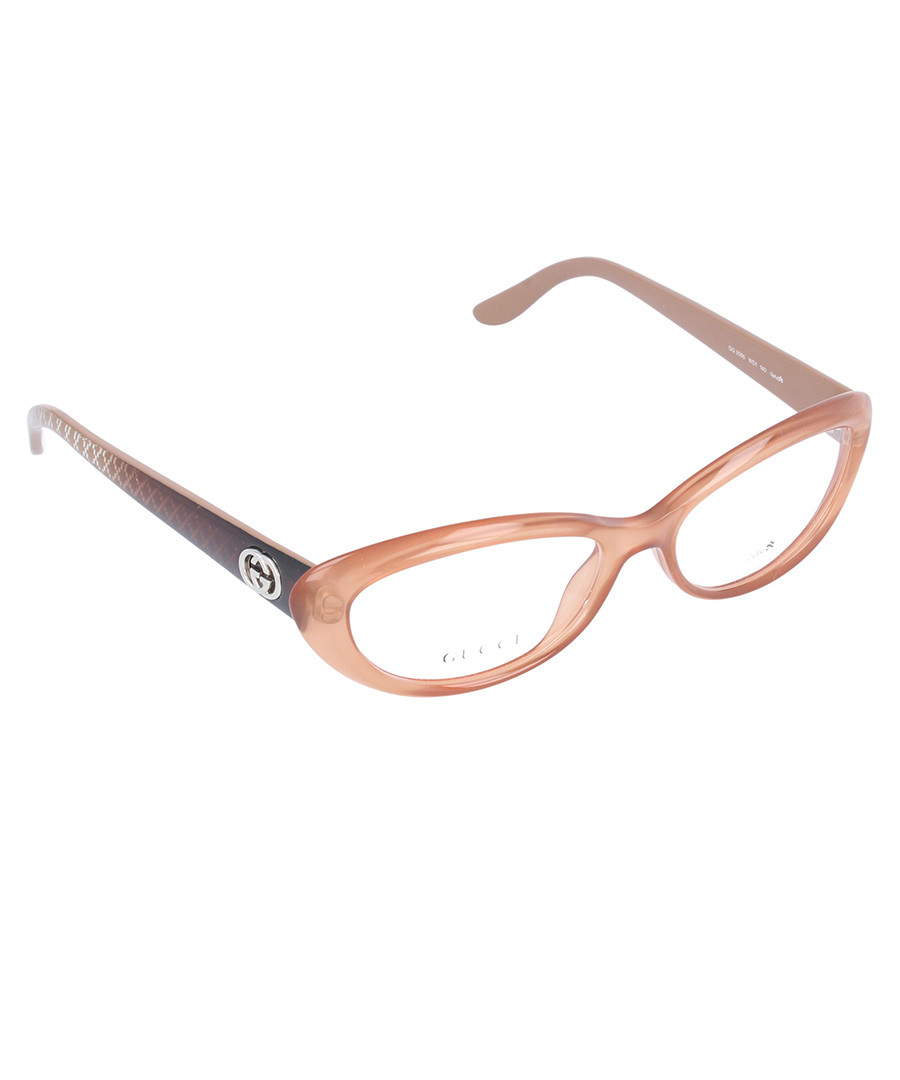 Gucci Crystal peach oval glasses, Designer Accessories ...