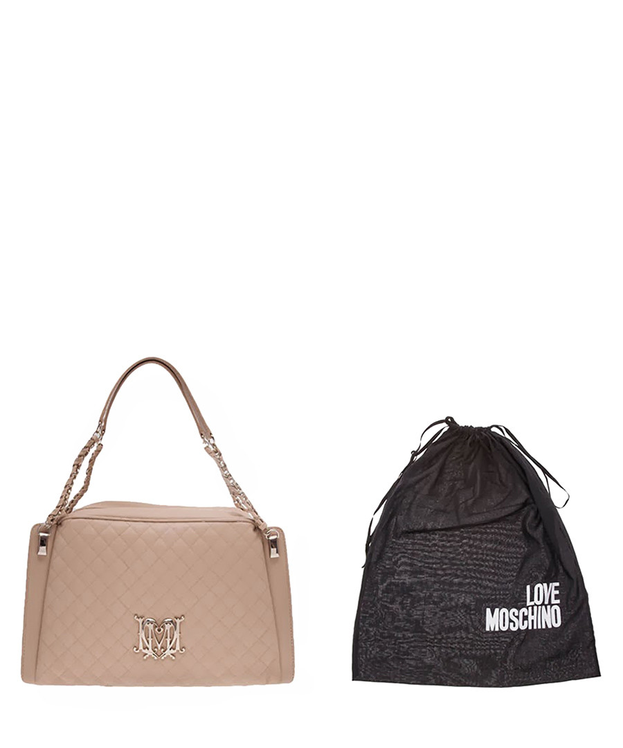 Love Moschino Beige quilted shoulder bag, Designer Bags Sale, Love