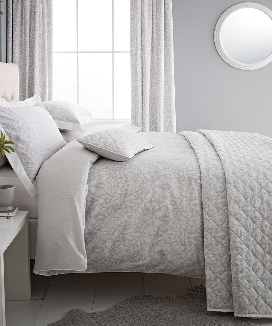 Roma silver super KS duvet cover set Sale - BEDECK