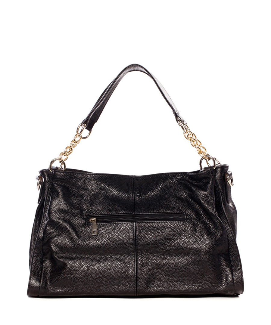CANNCI Black vintage feel leather slouch bag , Designer Bags Sale